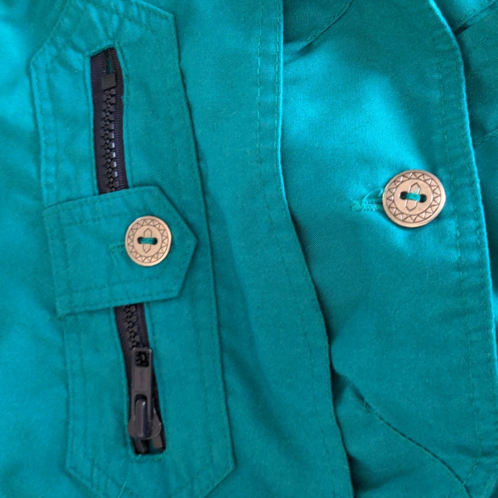Vintage Mulberry Street Women's Turquoise Jacket Size S - Picture 5 of 10